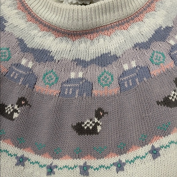 Vintage cotton ducks knit sweater - Picture 7 of 7